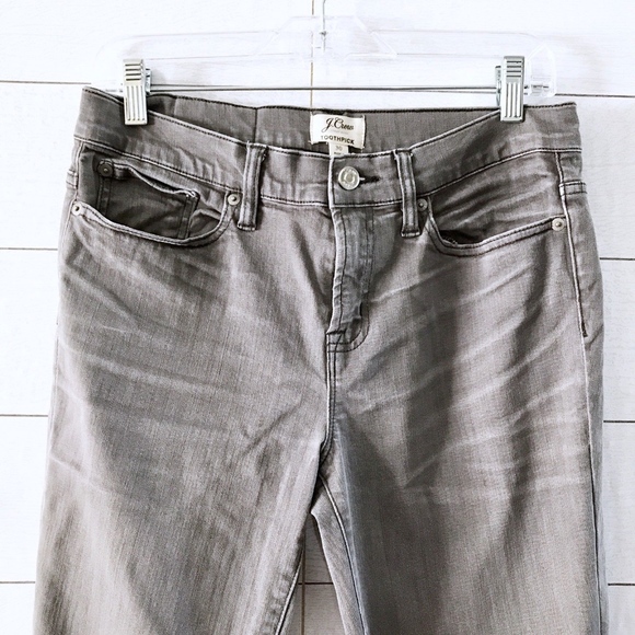 J.Crew Gray Slim Denim Toothpick Skinny Jeans - Picture 3 of 8